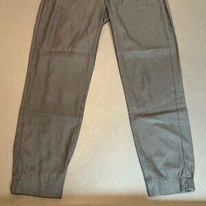 Vince Tailored Slim Ankle Pants Gray Cupro Cotton Size 8